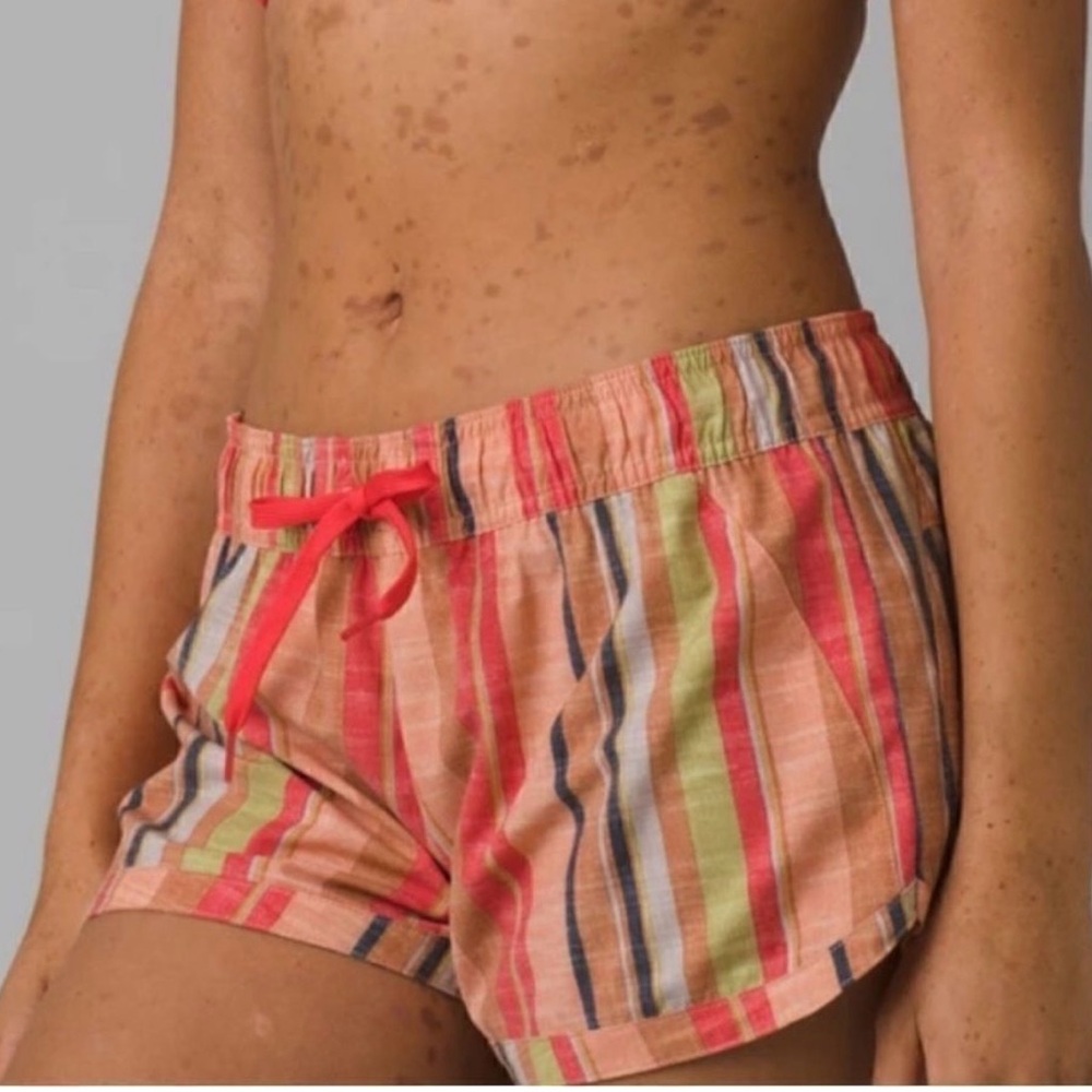 Prana Colorful Striped Athletic Shorts